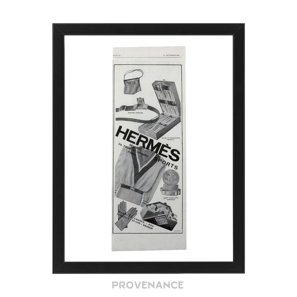 🔴 Hermes Antique Vintage Newsprint Ad - Hermes Sports - Picture 1 of 8